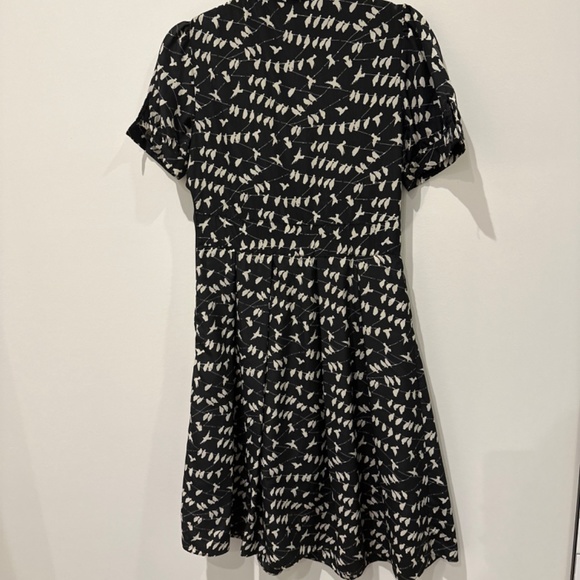 Vintage Style Pink Martini Flare Dress w Tie Sz S - Picture 3 of 3